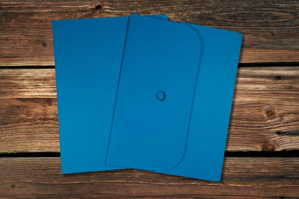 Ordnungsmappen 320x245 mm Königsblau 320 g/qm